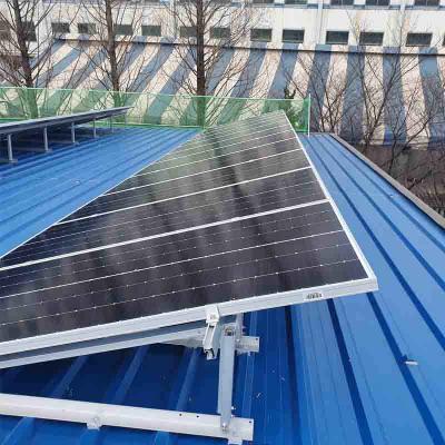 suporte triangular ajustável para telhado plano para montagem solar