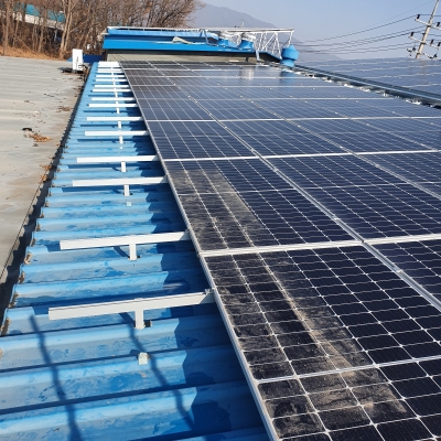 Solar PV Montagem de telhado de estanho ganchos L Pés de alumínio Tipo de aumento