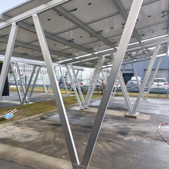 Estacionamento solar de alumínio