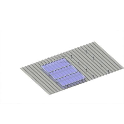 Grampos solares de costura vertical para sistema de telhado de metal