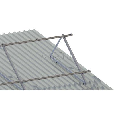 Tripé angular de montagem de painel solar de telhado de metal alumínio