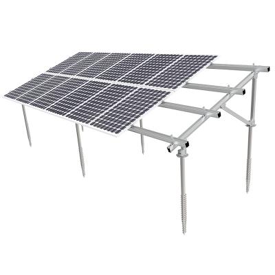 Sistema de montagem solar de solo de alumínio com base de parafuso de aterramento - tipo A
