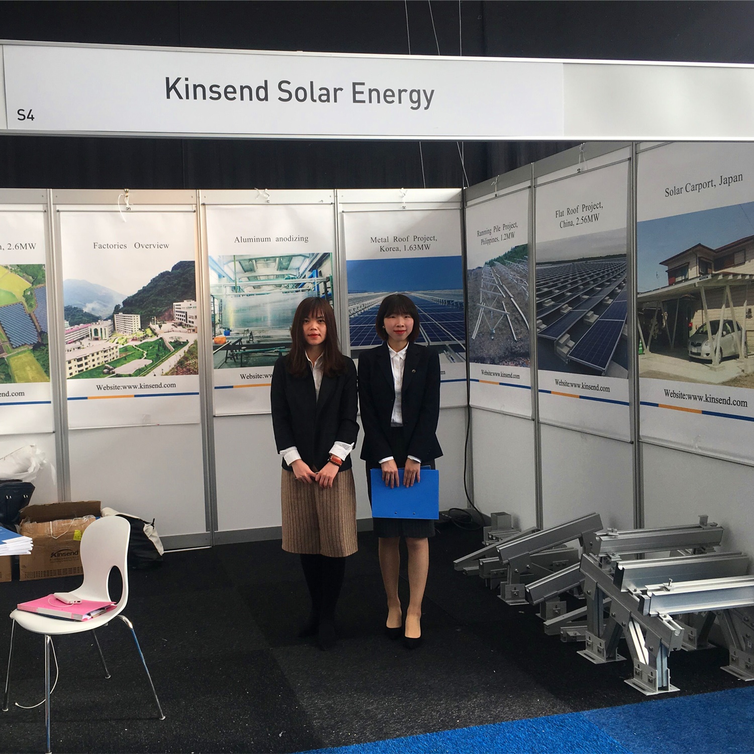  Kinsend exibida na exposição de soluções solares holanda 2019 