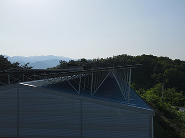 Sistema de montagem de telhado de metal 78KW, Coréia