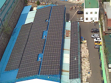 Projeto de telhado solar 239.36kw, Coréia