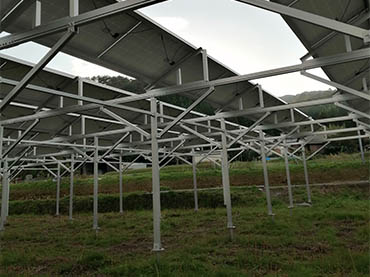os sistemas mágicos de montagem de fazendas solares proporcionam às plantas verdes um ambiente de crescimento superior