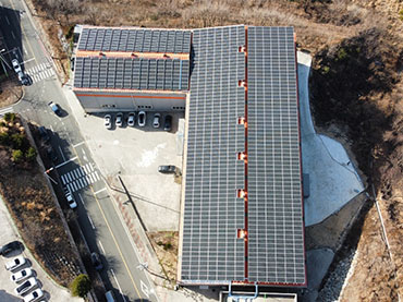 Projeto de telhado de metal solar 433.26kw, Coréia