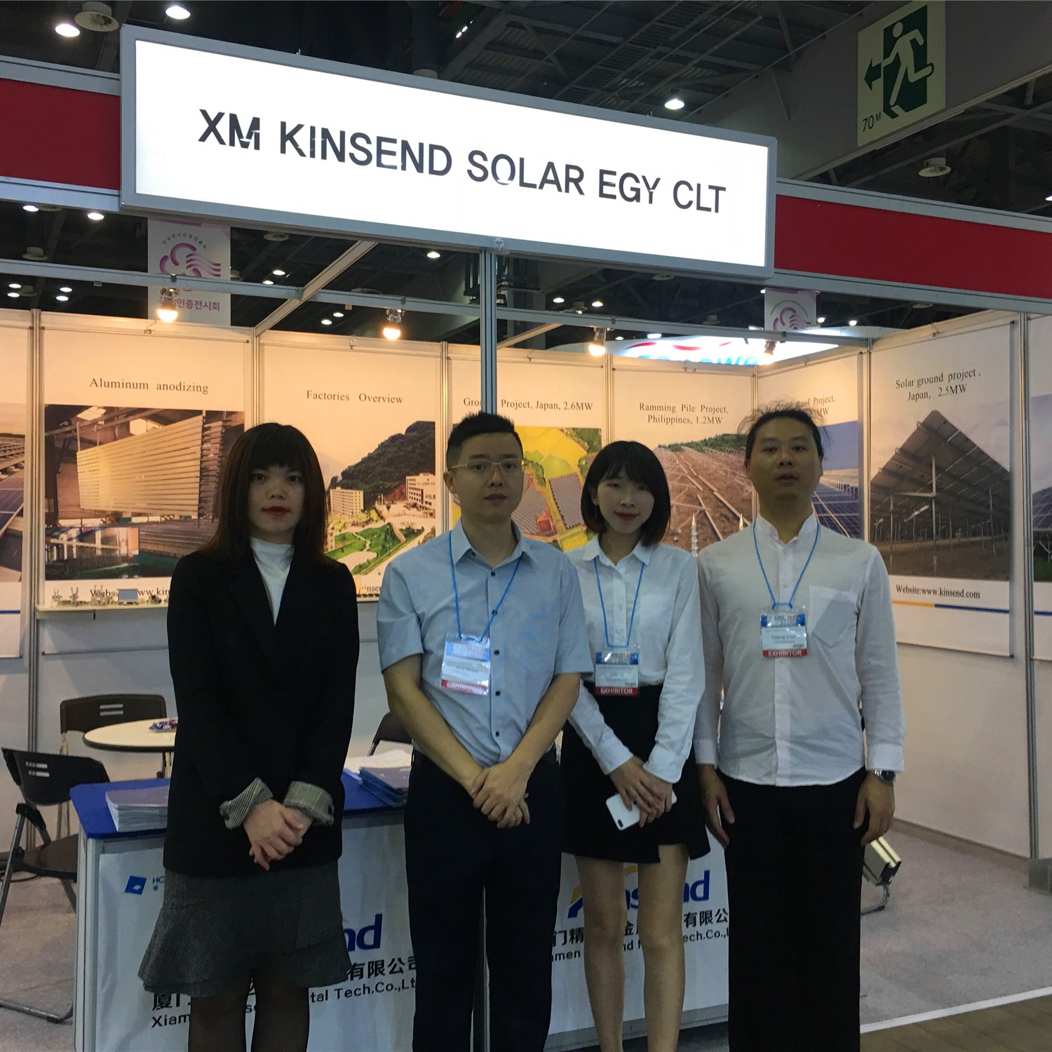  Kinsend exposto na expo solar PV coreia 2019 