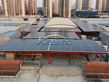 Montagem em telhado plano de painel solar de 7 MW