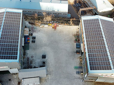 Projeto de telhado de metal solar 241,4KW, Coréia