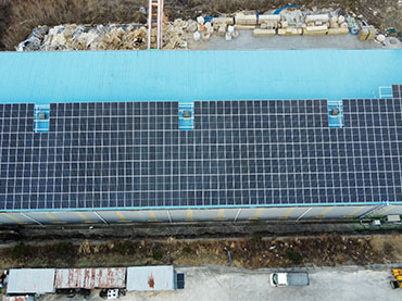 Projeto de telhado de metal solar 195.75KW, Coréia