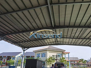 Carport solar com estrutura de aço ZAM, Taiwan