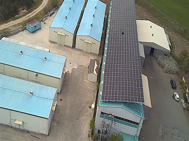 Projeto de telhado de metal solar 211.20kw, Coréia