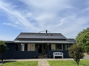 Sistema de montagem em telhado de telha, Dinamarca