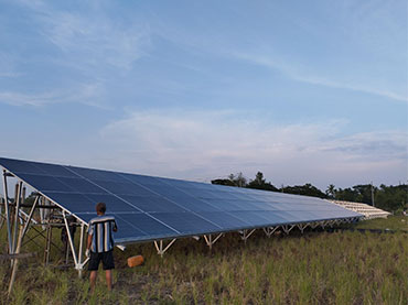 Sistema de montagem no solo 325KW