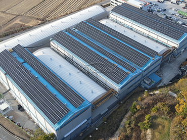 Sistema de montagem de telhado de metal 390KW, Coréia
